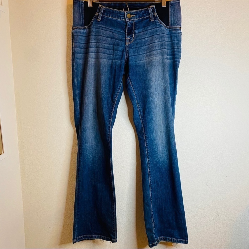 Isabel Maternity Inset Panel bootcut Jeans Size:10